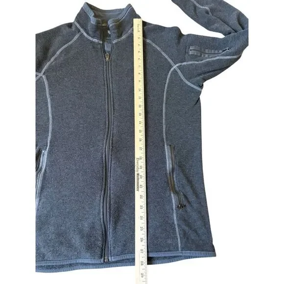 Kuhl Alfpaca Fleece Full Zip Up Jacket Sweater size L Gray - Picture 5 of 10